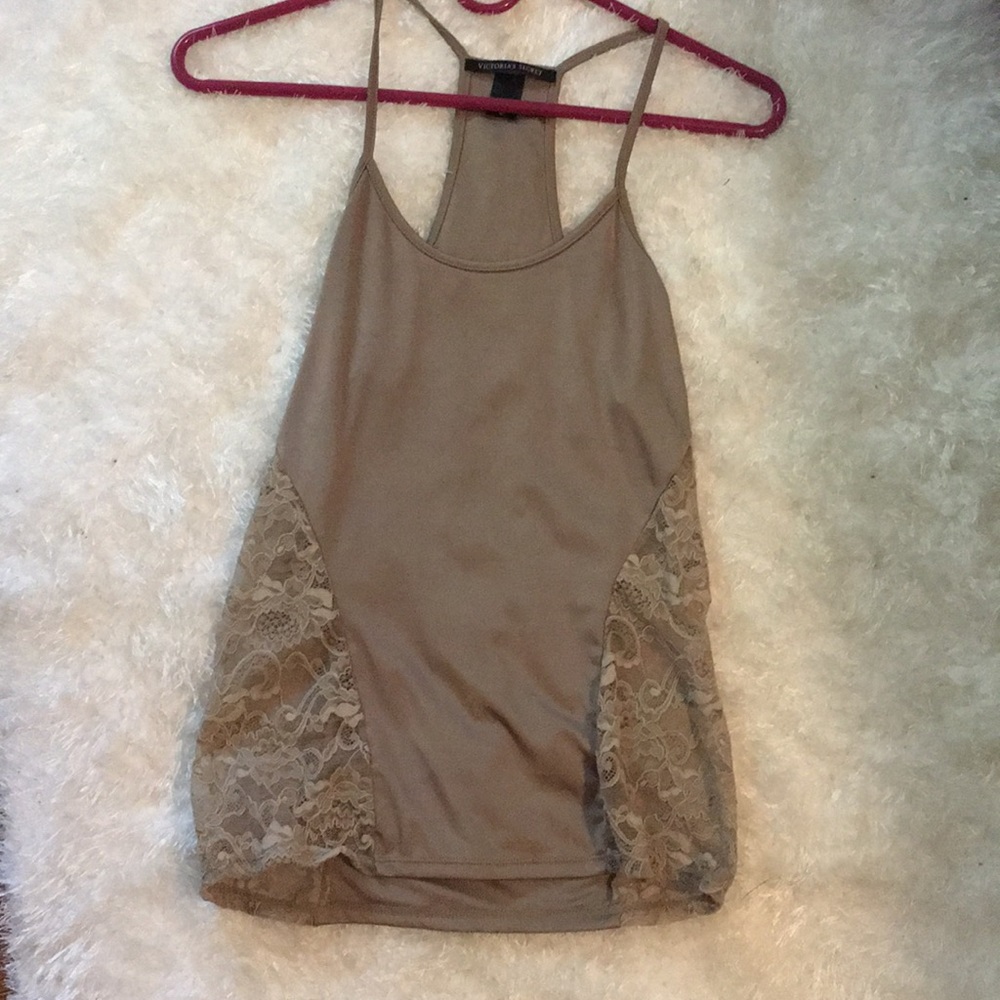 Victoria Secret lace racer back shirt